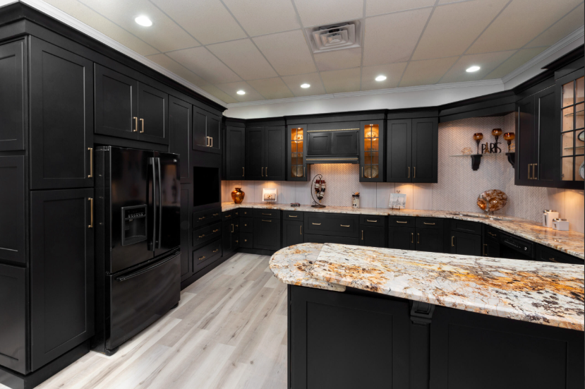 Midnight Black Shaker Display Door